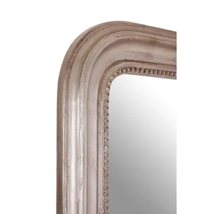 Interiors by Premier Gaia Silver Wood Wall Mirror