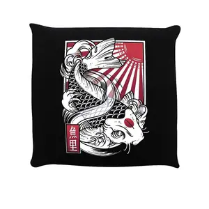 Unorthodox Collective Sakana Filled Cushion Black/Red/White (One Size)