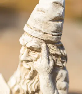 Stone Effect Wizard Garden Ornament