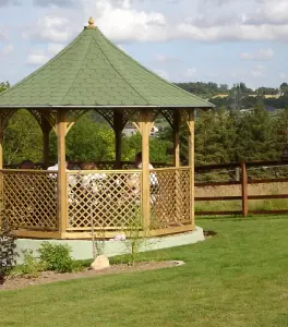 Chopin Gazebo (Eco) - Pressure Treatet Timber - L356 x W356 x H323 cm