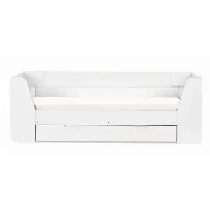 Premier All White Daybed Single 3ft (90cm) and Underbed Trundle Single 3ft (90cm)