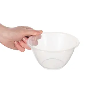 Hardys Set of 4 Mixing Bowls - BPA Free Plastic, Salad, Mixing and Cake Bowls, Microwave & Dishwasher Safe - 1L, 2.3L, 4L, 7L