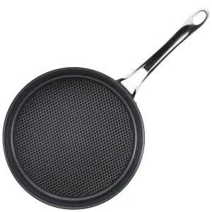 Anolon X SearTech Black Round Aluminium Induction Suitable Dishwasher Safe Non-Stick Saute Pan with Lid