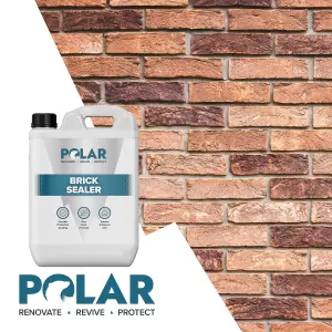 Polar Dust Proof Brick Sealer 5 Litre, Seal & Protect Interior & Exterior Surfaces Ideal For Brick & Masonry Floors & Walls