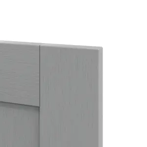 GoodHome Alpinia Matt slate grey wood effect Shaker Larder Cabinet door (W)500mm (H)1287mm (T)18mm