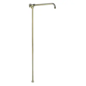 ENKI Downton English Gold Traditional Rigid Solid Brass Shower Riser Rail G11