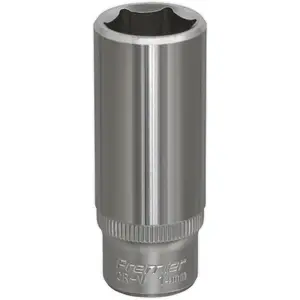 High-Quality 14mm Forged Steel Deep Drive Socket with Chrome Vanadium Finish