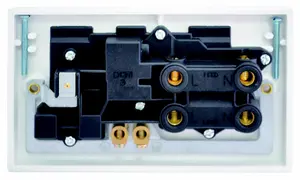 BG White Cooker switch & socket