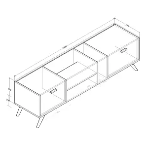 LV19 TV Cabinet Engineered Wood