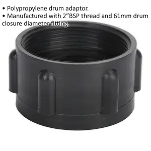 High-Quality 61mm DIN 61 / 31 Drum Adaptor with 2" BSP Thread for Optimal Fit