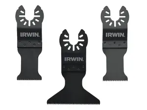 IRWIN 3 Piece Oscillating Blade Set for Versatile Cutting