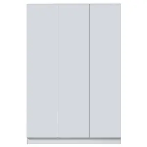 Stora 3 Door Triple Door Wardrobe Matt White