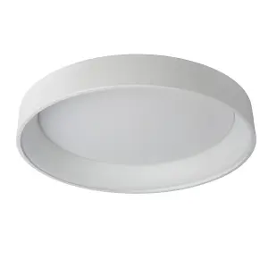 Lucide Talowe Led Modern Flush Ceiling Light 80cm - LED Dim. - 1x80W 3000K - White