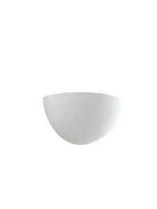 Luminosa Moritz Paintable Plaster Uplighter Wall Lamp White, E27