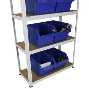 12 Plastic Storage Bins Stacking Boxes Parts Storage Set