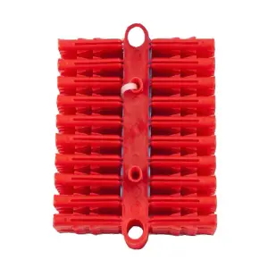 100 x Red Wall Raw Plugs 5.5 x 32mm Expansion Plug Fixings