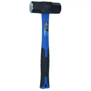 Double Face Sledge / Lump Hammer TPR Handle Fibreglass Shaft 4lb