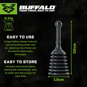 Buffalo Midi Sink & Basin Plunger