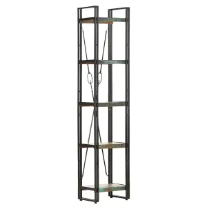 Berkfield 5-Tier Bookcase 40x30x180 cm Solid Reclaimed Wood