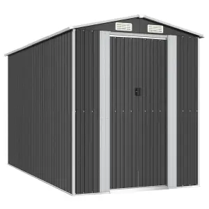 Berkfield Garden Shed Anthracite 192x357x223 cm Galvanised Steel