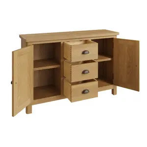 Clara Rustic Oak Large Sideboard