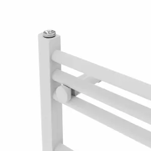 Rinse Straight Bathroom Heated Towel Rail Ladder Radiator White 800x600mm