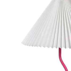 Metal Floor Lamp Pink and White JIKAWO