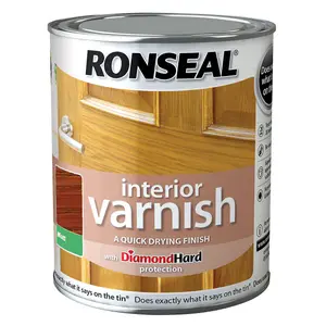 Ronseal Diamond hard Medium oak Matt Wood varnish, 250ml