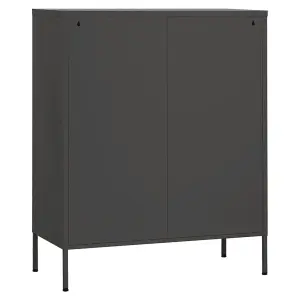 Berkfield Storage Cabinet Anthracite 80x35x101.5 cm Steel