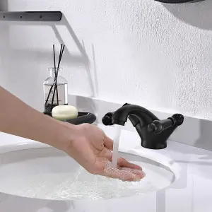 BATHWEST Basin Mixer Tap Bathroom Sink Taps Lever Basin Taps Victorian Basin Mixer Faucet