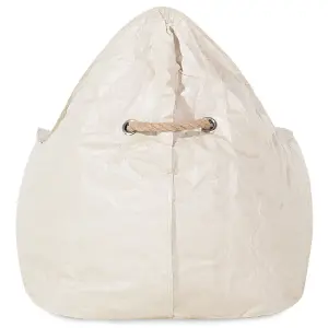 Beliani Traditional Bean Bag Light Beige DROP