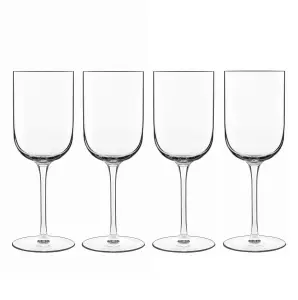 Luigi Bormioli Sublime Clear Round Crystal Modern Red Wine Glasses Set 400ml Pack of 4