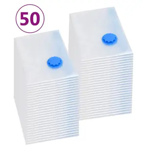 Plastic / Acrylic Vacuum Storage Bags (Set of 50) 120cm H x 70cm W