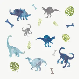 RoomMates Watercolor Dinosaur Peel & Stick Wall Decals