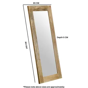 Alphon Mango Wooden Mirror Extra Long