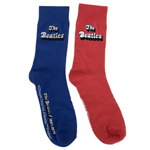 The Beatles 1967-1970 Mug and Sock Set Blue/Red/White (7 UK-11 UK)