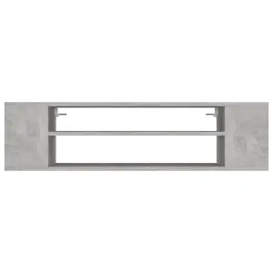 Berkfield Hanging TV Cabinet Concrete Grey 100x30x26.5 cm Engineered Wood