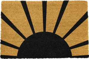 Welcoming Sun and Rays Doormat