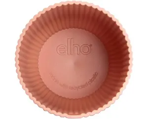 Elho Vibes Fold 22cm Round Delicate Pink Recycled Plastic Plant Pot