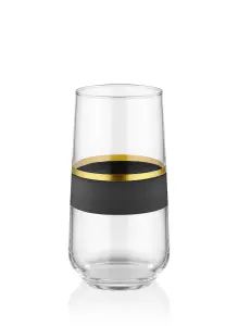 Rozi Glow Collection Highball Glasses, Set of 6