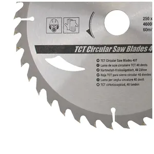 Silverline (991704) TCT Circular Saw Blades 40 60T 2pk 250 x 30 - 25 20 16mm