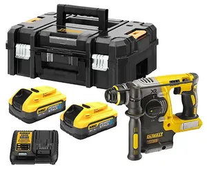 Dewalt DCH273H2T 18v XR SDS Brushless Rotary Hammer Drill 5AH x2 + Grinder