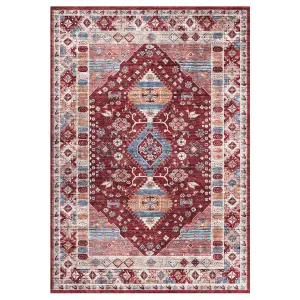 Silk Road Red Madar Medium Rug, (L)160cm x (W)120cm