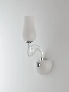 Luminosa ANGEL Wall Lamp with Glass Shades White 13x35x22cm