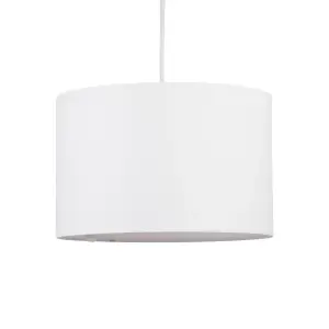 First Choice Lighting White 25cm Ceiling Light Shade