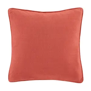 Catherine Lansfield Wilson Velvet 45x45cm Cushion Terracotta