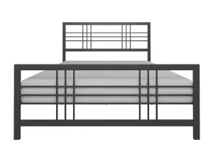 Burbank Metal Bed Black, King Size