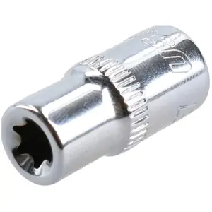 E7 Female Torx Socket Star Bit 1/4" Drive Standard External Chrome Vanadium