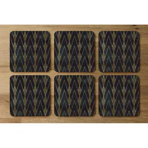 Square 6 Piece Coaster Set (Set of 6)