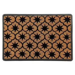 Natural Geo Star Door mat, 60cm x 40cm